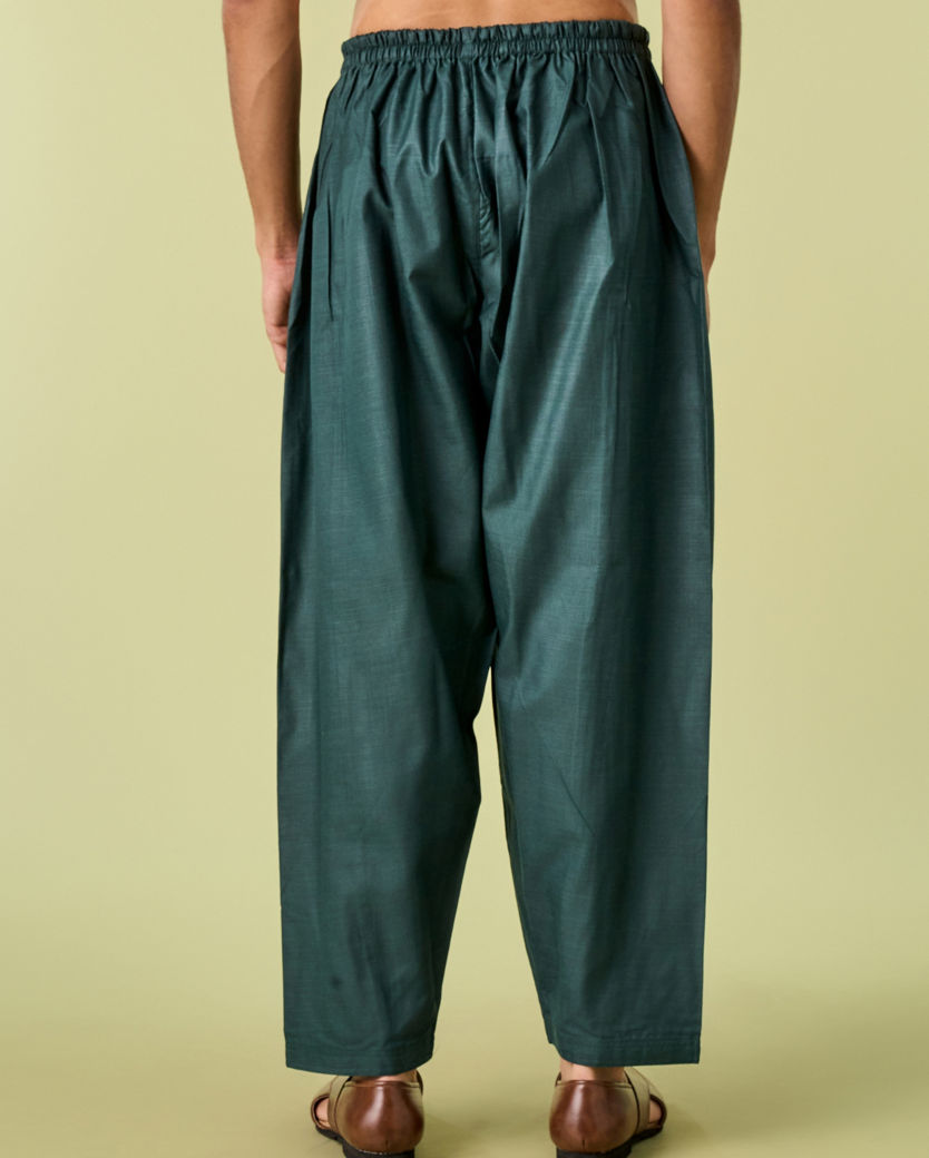 Diwas Men Regal Dark Green Patiala