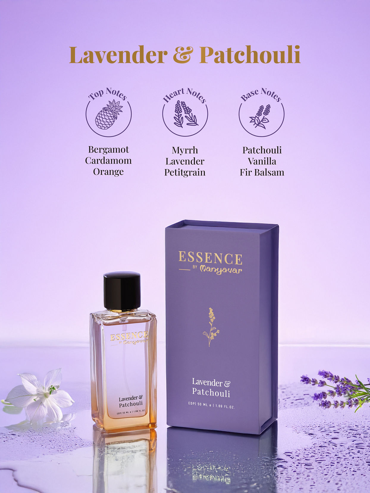 Manyavar Men Lavendar & Patchouli Perfume image number 3