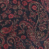 Midnight Black Paisley Patterned Achkan Style Indo Western Set