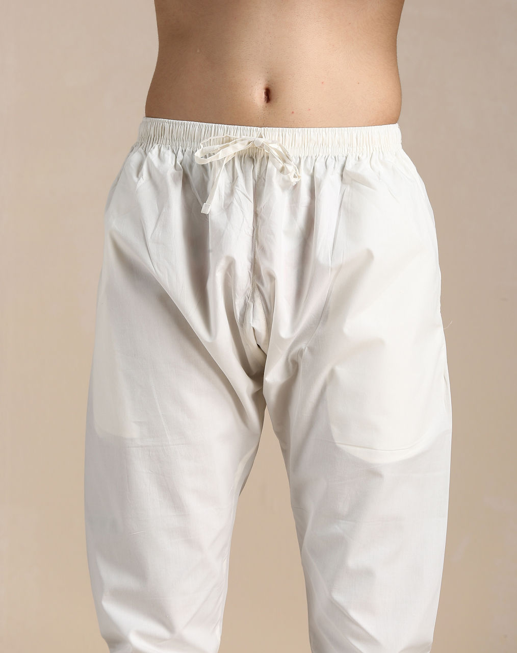 Manyavar Men Coral Pink Mandarin Collared Kurta Set