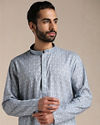 Cool Grey Printed Kurta Set