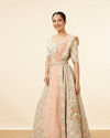 alt message - Mohey Women Pista Honeycomb Patterned Lehenga image number 2