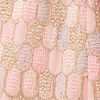 Peach Pink Honeycomb Patterned Lehenga