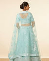 Mohey Women Light Blue Embellished Lehenga