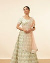 Sugar Swizzle Pista Fern Patterned Lehenga image number 0