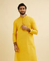 Canary Yellow Solid Kurta Set