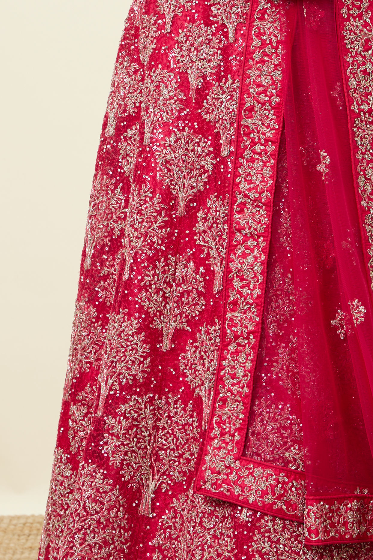 Buy Rani Tree Patterned Lehenga Online in India @Mohey - Lehenga for Women