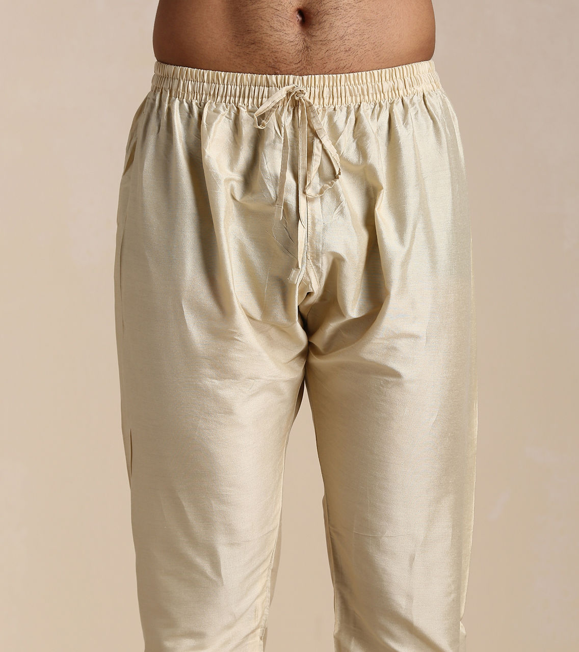 Manyavar Men Hunter Green Self Motif Kurta Set