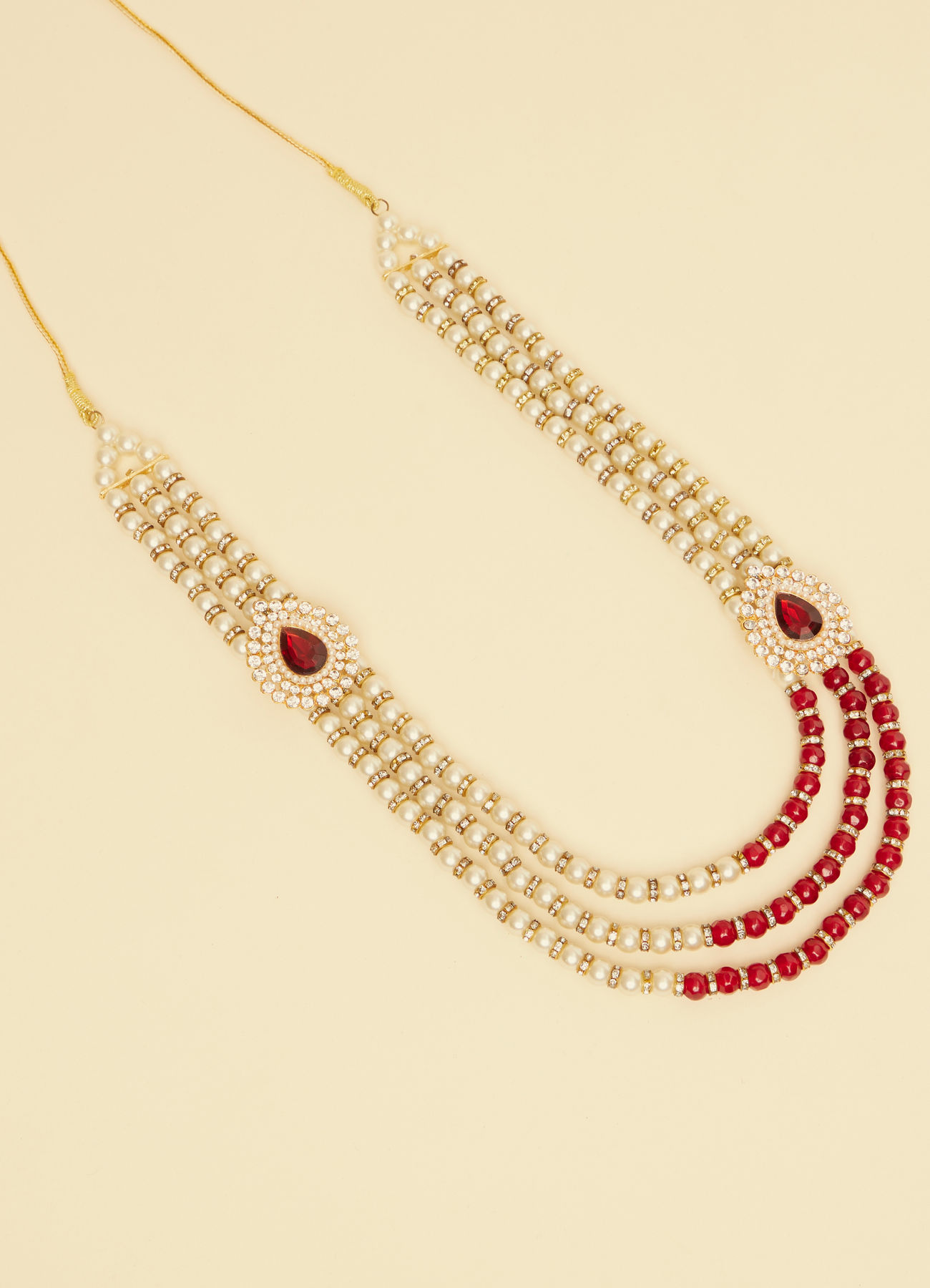 Manyavar Men Royal Red Mala