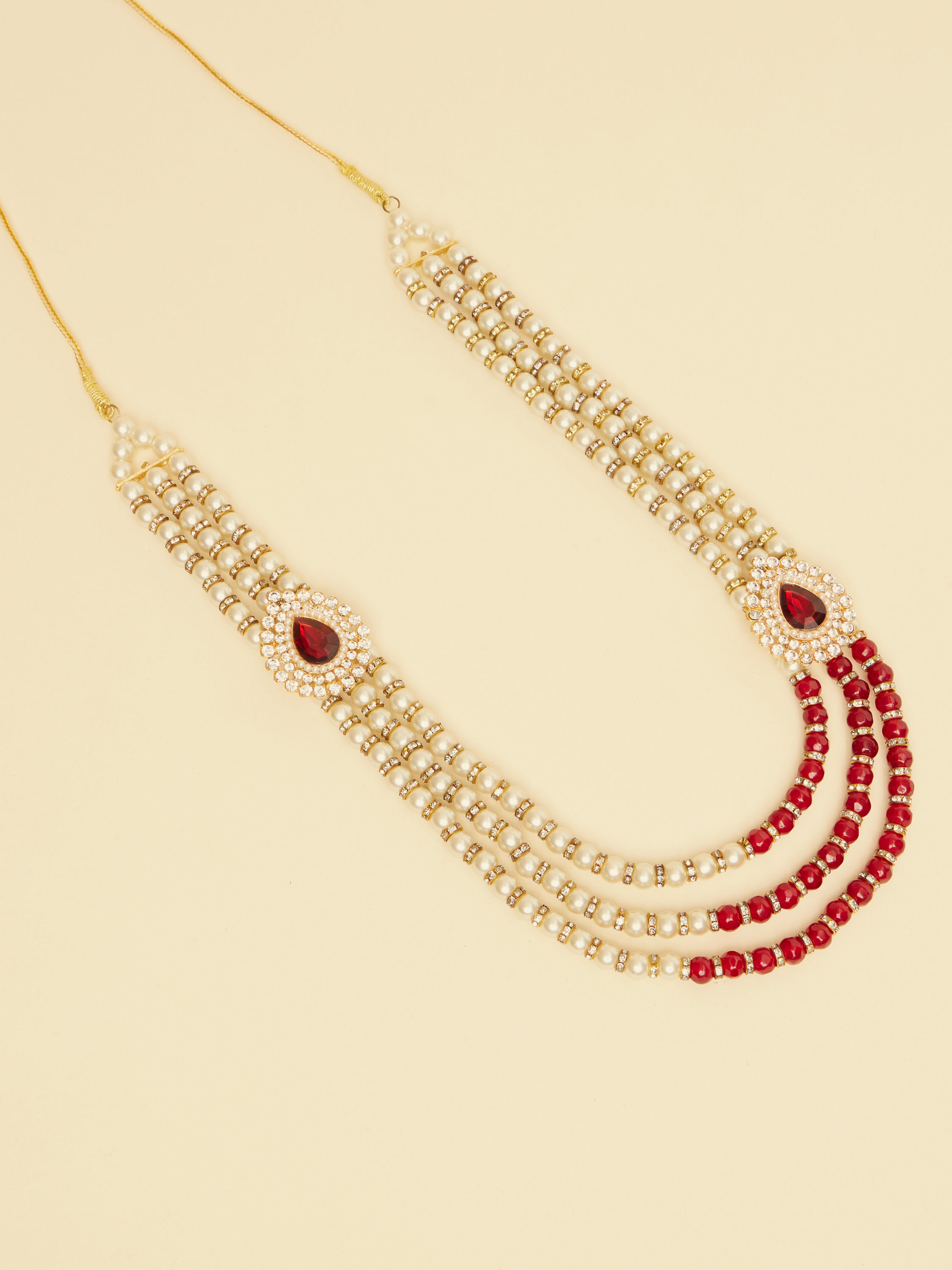 Manyavar Men Royal Red Mala