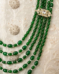 Manyavar Men Teal Green Festive Mala