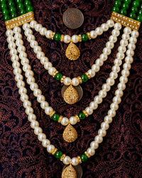 Manyavar Men Dark Green Majestic Mala