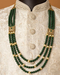 Manyavar Men Teal Green Celestial Mala