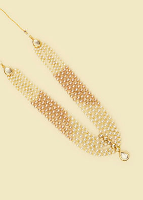 Manyavar Men Beige Elegance Mala