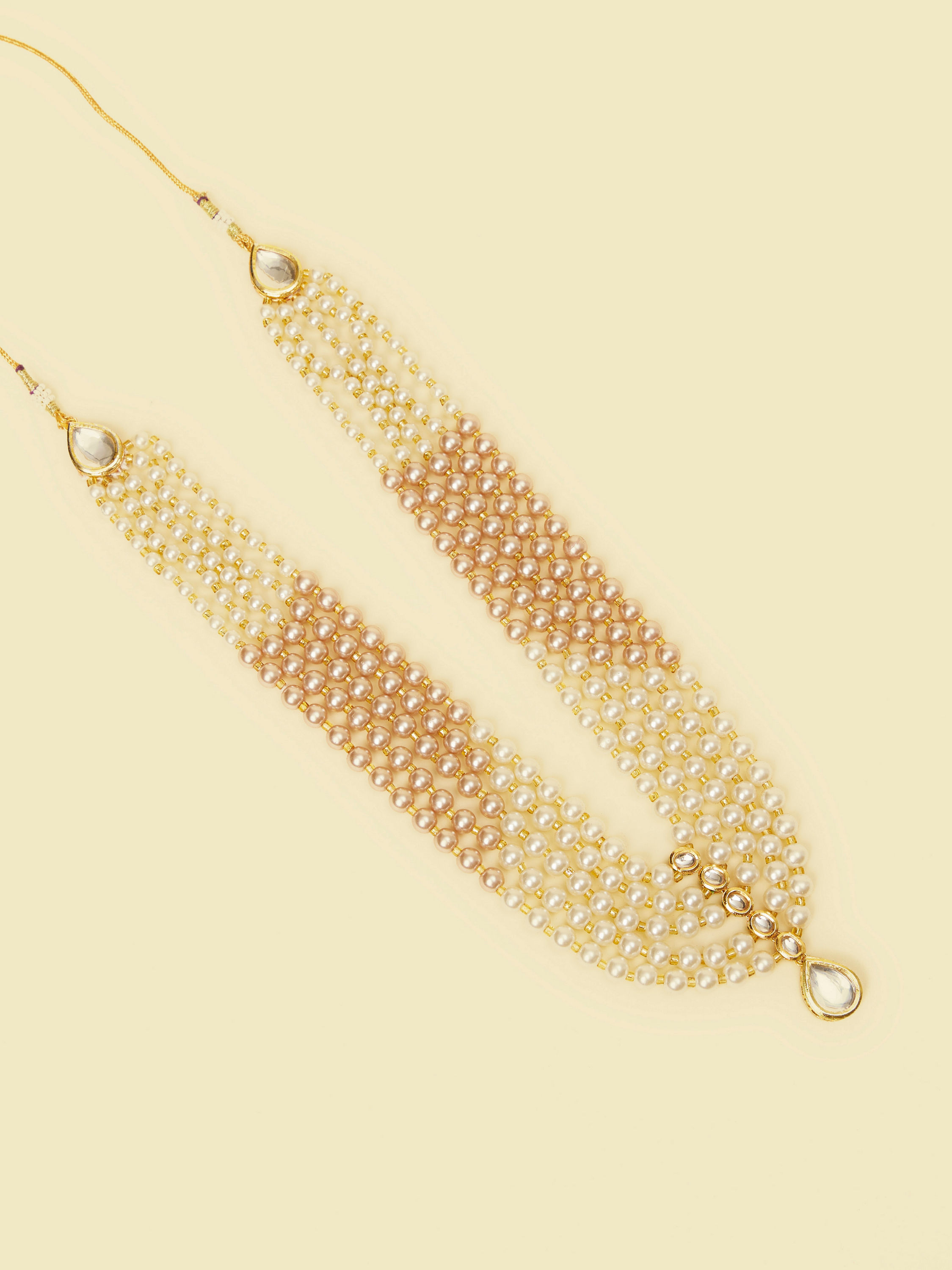 Manyavar Men Beige Elegance Mala