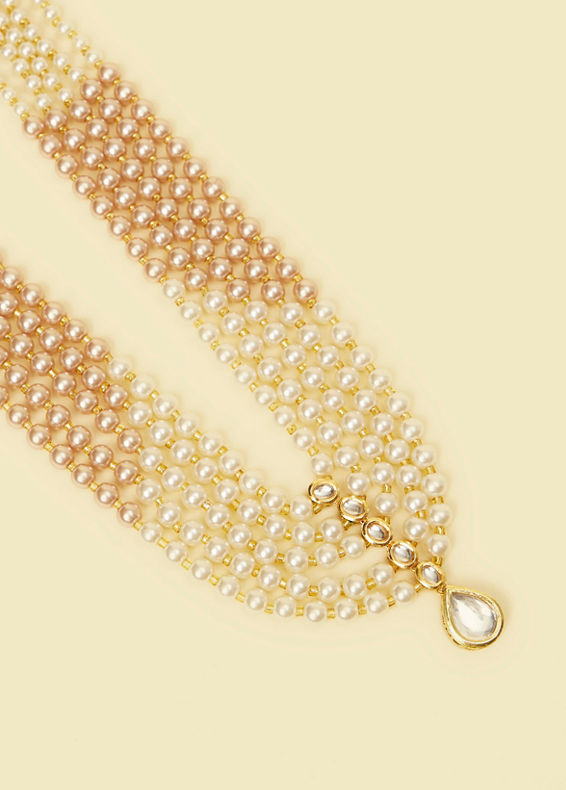 Manyavar Men Beige Elegance Mala