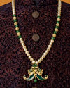 Manyavar Men Elegant Teal Green Mala