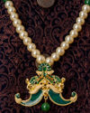 Manyavar Men Elegant Teal Green Mala