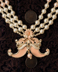 Manyavar Men Peach Elegance Mala