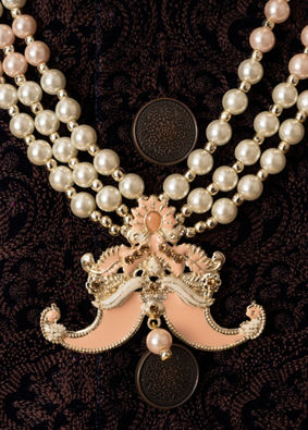 Manyavar Men Peach Elegance Mala