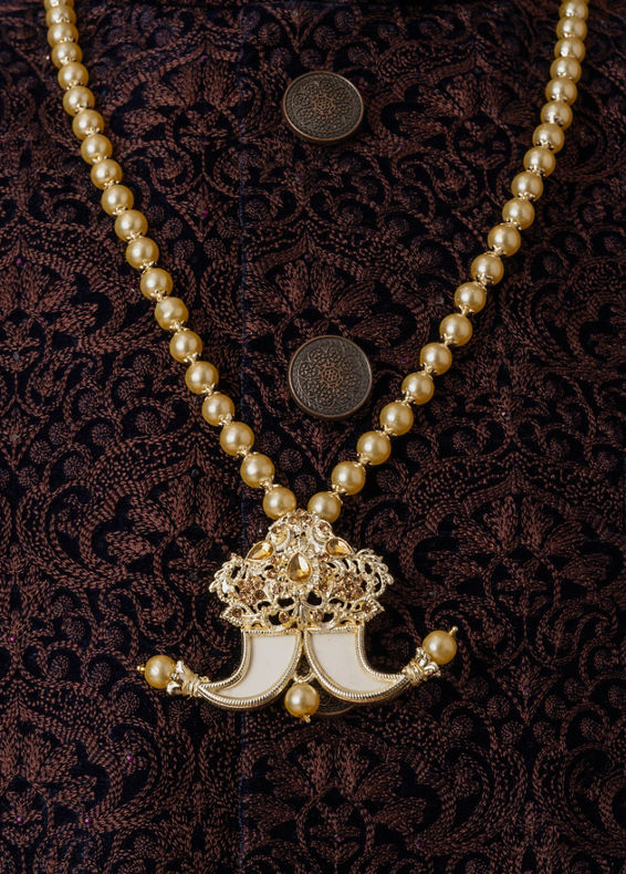 Manyavar Men Beige Delight Mala