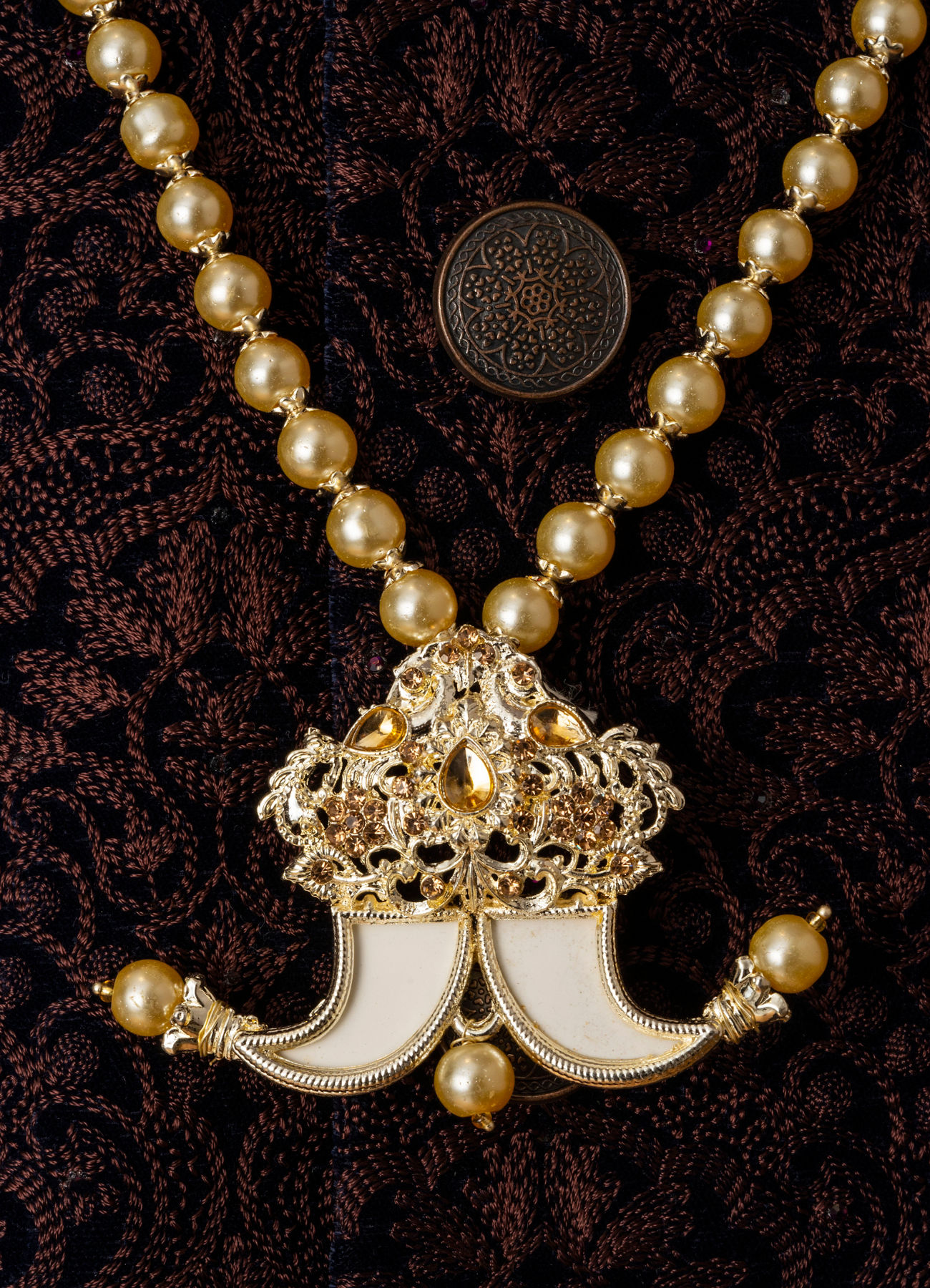 Manyavar Men Beige Delight Mala