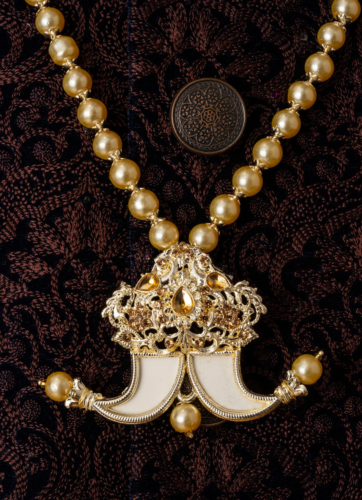 Manyavar Men Beige Delight Mala