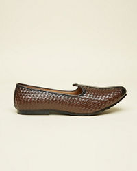 Twamev Men Classic Brown Juti
