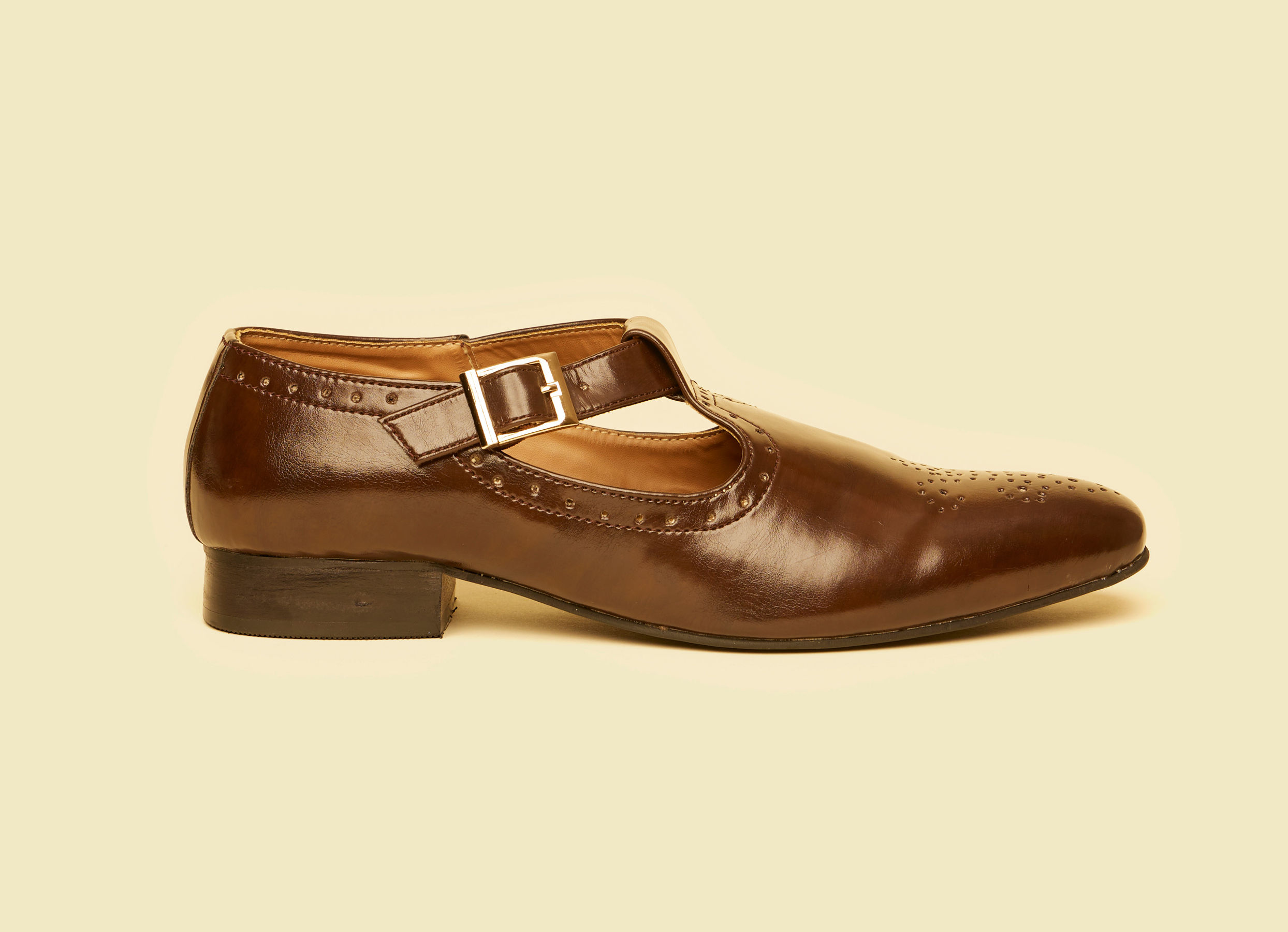 Twamev Men Elegant Brown Jooti