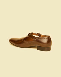 Twamev Men Elegant Brown Jooti