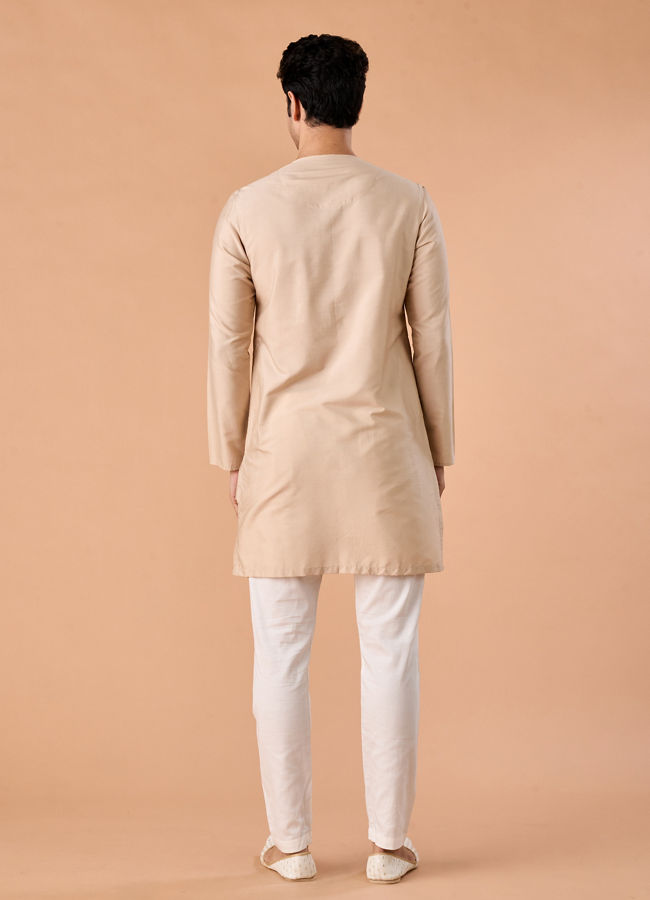 Manyavar Men Walnut Elegance Kurta