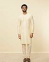 Sand Beige Bandhgala Kurta image number 2