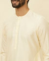 Manyavar Men Sand Beige Bandhgala Kurta
