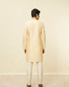 Manyavar Men Biscuit Beige Bandhgala Kurta