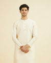 Manyavar Men Cream Elegance Kurta
