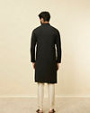 alt message - Manyavar Men Kohl Black Classic Kurta image number 3