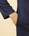 Manyavar Men Royal Blue Classic Bandhgala Kurta