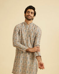 Manyavar Men Beige Majesty Kurta