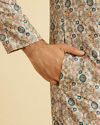 Manyavar Men Beige Majesty Kurta