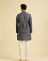 Manyavar Men Dark Blue Enthralling Affair Kurta
