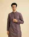 Elegant Wine Hue Men's Kurta
