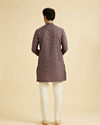 Manyavar Men Elegant Wine Hue Men's Kurta