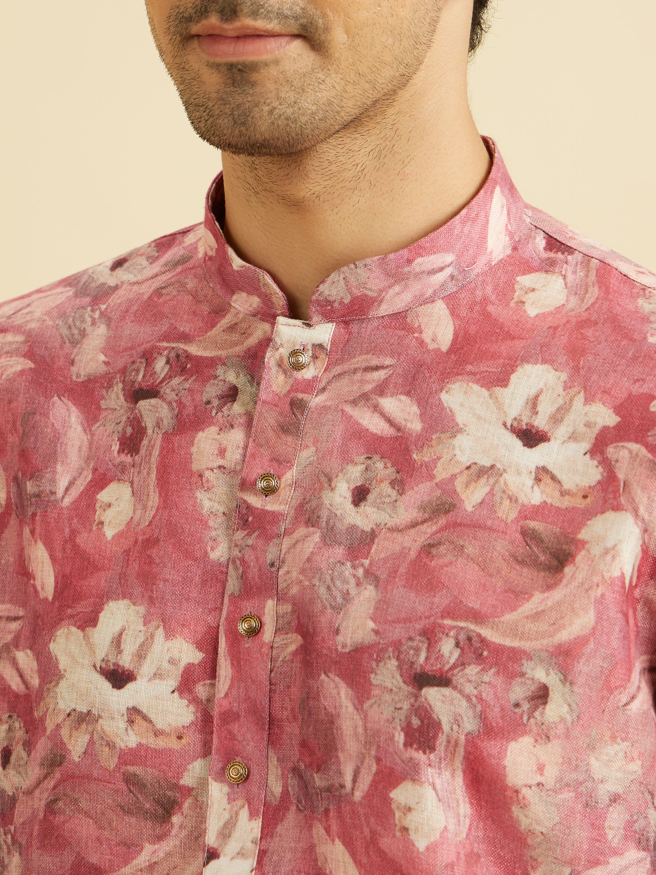 Manyavar Men Coral Delight Kurta