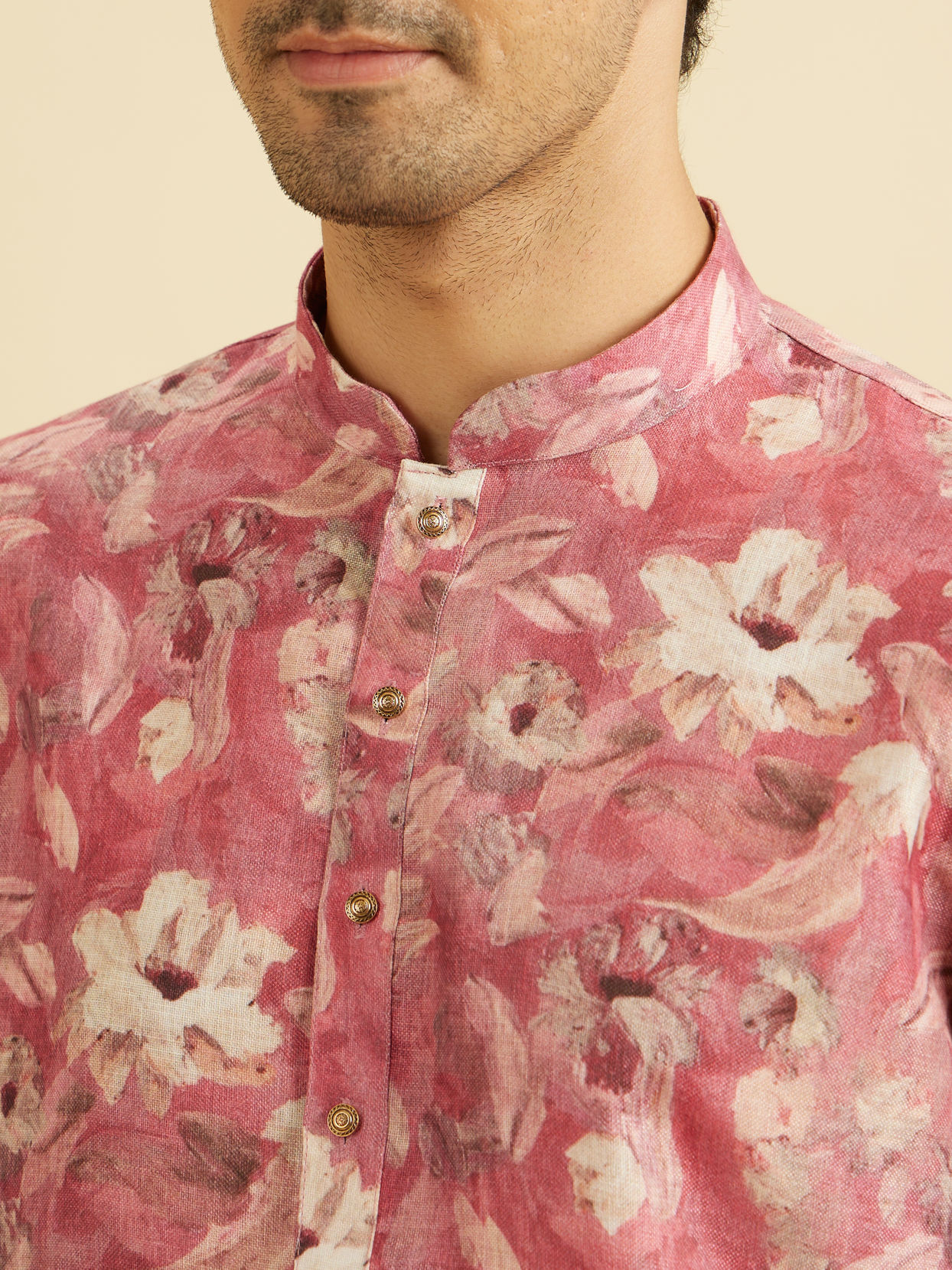 Manyavar Men Coral Delight Kurta