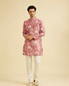 Manyavar Men Coral Delight Kurta