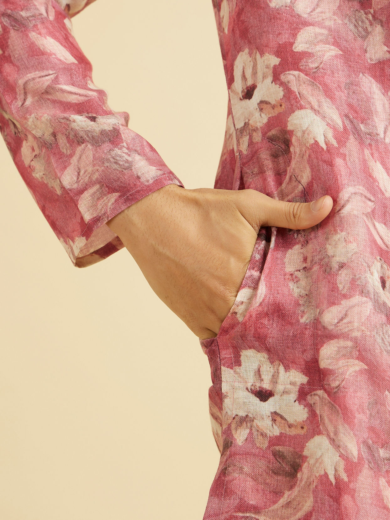 Manyavar Men Coral Delight Kurta