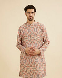 Manyavar Men Beige Kurta Delight