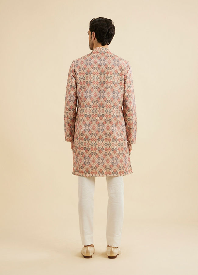 Manyavar Men Beige Kurta Delight