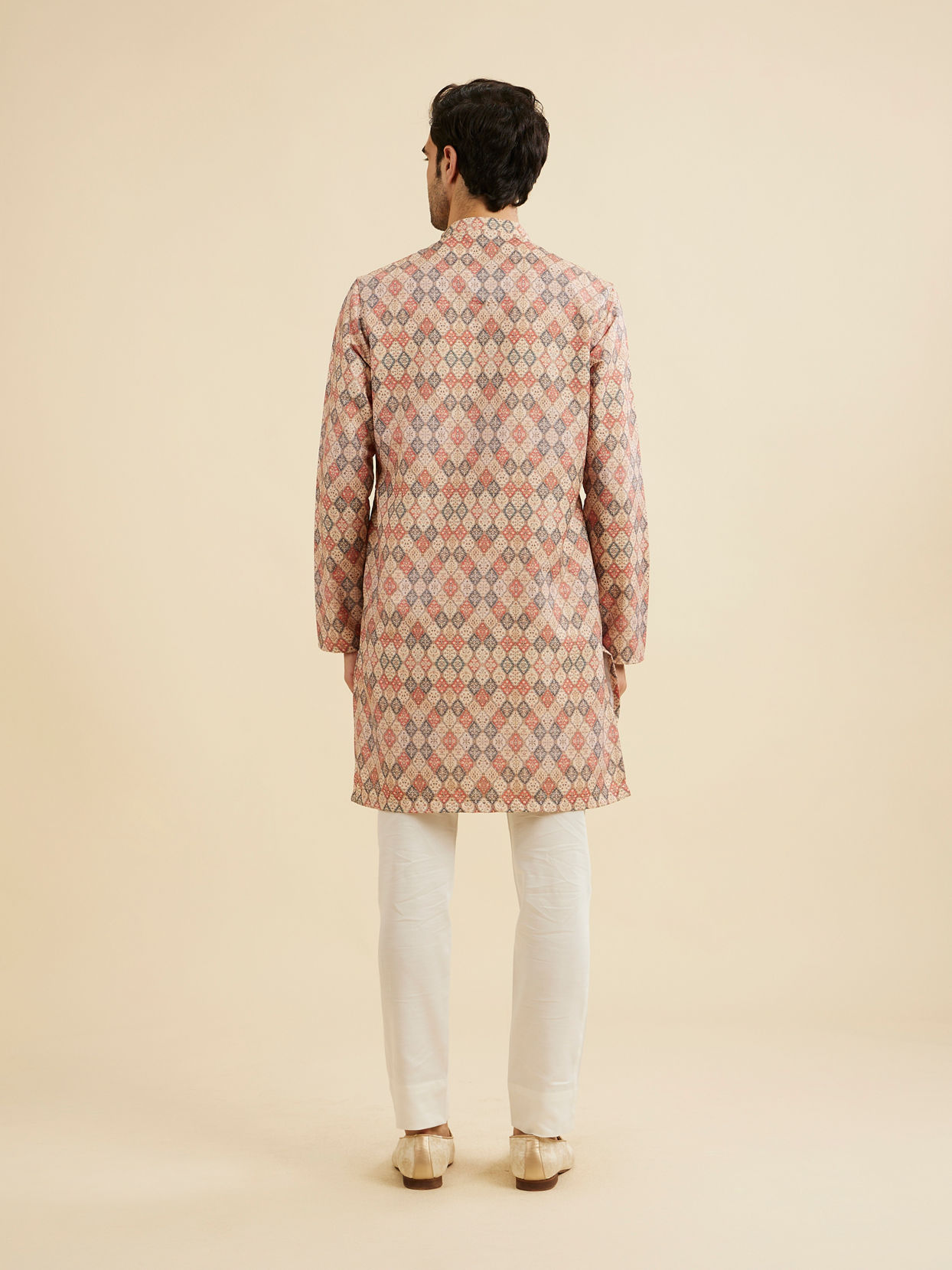 Manyavar Men Beige Kurta Delight