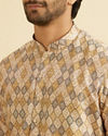 Manyavar Men Fawn Festive Stunning Kurta
